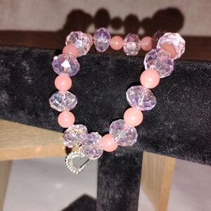 Elegant Pink and Purple Beaded Bracelet